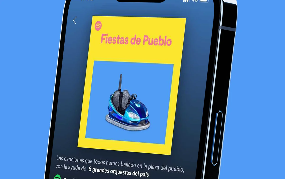 Fiestas de Pueblo mockup móvil